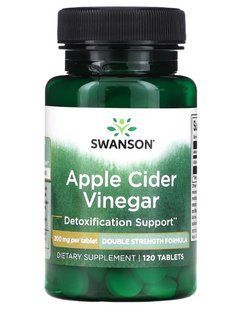 Яблучний оцет Swanson Apple Cider Vinegar 200 мг, 120 шт. 2202064819 фото