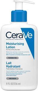 CeraVe Moisturising Lotion, 236 мл увлажняющее молочко для тела и лица для сухой и сухой кожи 2254801418 фото