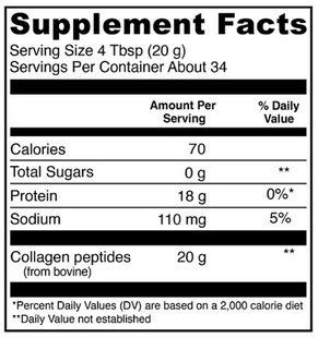Vital Proteins Collagen Peptides 567 г Пептиди колагену для шкіри волосся нігтів суглобів без смакових добавок 2584974001 фото