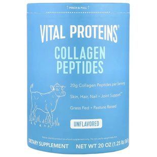 Vital Proteins Collagen Peptides 567 г Пептиди колагену для шкіри волосся нігтів суглобів без смакових добавок 2584974001 фото