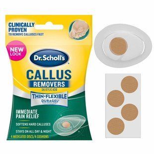 Пластырь от натоптышей с салициловой кислотой Dr.Scholl's callus removers 1668762190 фото