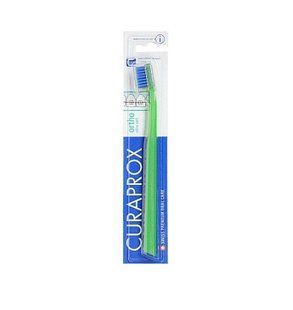Зубная щетка Curaprox CS 5460 Ortho Ultra Soft ультра-мягкая зелёно-синяя 229682407 фото