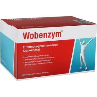 Вобензим Wobenzym MUCOS Pharma 360 шт допомога у разі артриту та травм 2233725533 фото