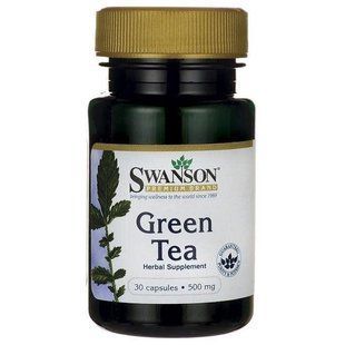 Растительный экстракт Свансон США Зеленый Чай Green Tea Swanson USA 500 мг 30 капсул 1389366630 фото