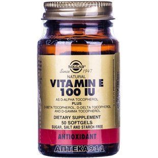 Solgar Vitamin E Вітамін Е Солгар 100, 50 капсул (5324863) 141544474 фото