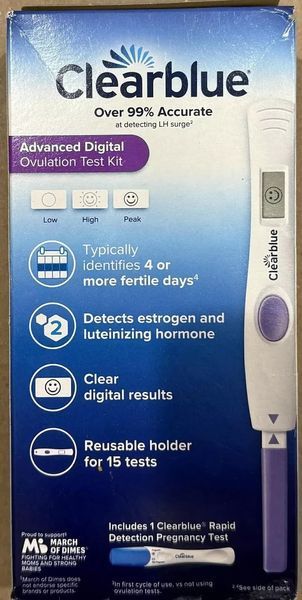 Clearblue Advanced Digital (15 шт на овуляцію + 1 шт на вагітність) - цифровий із розширеним вікном фертильності 2638746167 фото