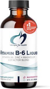 Designs for Health Vitamin B6 Liquid, Zink + magnesium corafactor blend 118 мл, 24 порції рідкий вітамін B6. 2789164869 фото