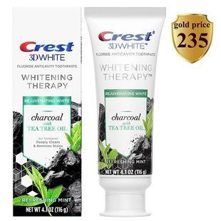 Зубная паста отбеливающая Crest Whitening Therapy Charcoal Tea Tree Oil Крест 3Д Вайт с маслом чайного дерева 235757695 фото
