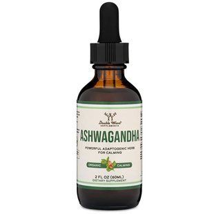 Double Wood Ashwagandha Drops 1200 мг / Ашваганда краплі 60 мл. зниження стресу, поліпшення когнітивних функцій 2467751166 фото