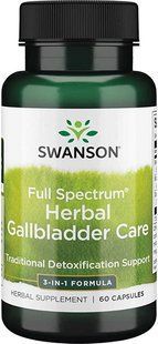 Свансон Полный спектр травяного ухода за желчным пузырем США Swanson Full Spectrum Herbal Gallbladder Care USA 1402523381 фото