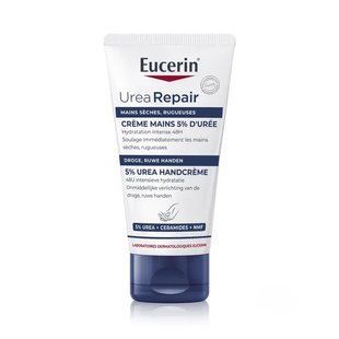 Eucerin UreaRepair PLUS Hand Cream 5% Urea, 75 мл, Еуцерін - крем для рук із сечовиною 5%, для сухої та дуже сухої шкіри. 2797769173 фото