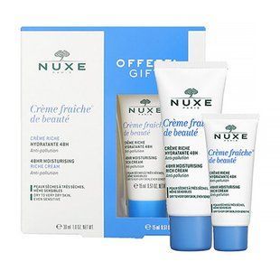 Набор Нюкс для нормальной кожи лица (крем 30 мл + 15 мл) Nuxe Creme Fraiche De Beaute 1480778553 фото