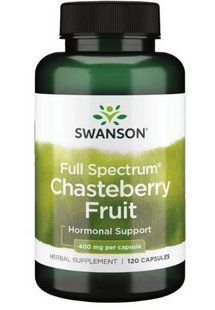 Swanson Full Spectrum Chasteberry Fruit плоды Витекса, 400 мг, 120 шт. 2167000187 фото