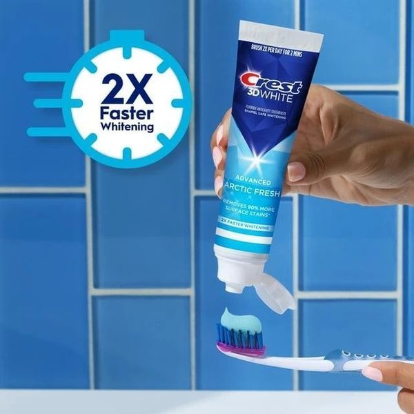 Crest (Крест) 3D White Advanced Arctic Fresh, 93 г - отбеливающая зубная паста и защита от зубного камня. 2506699699 фото