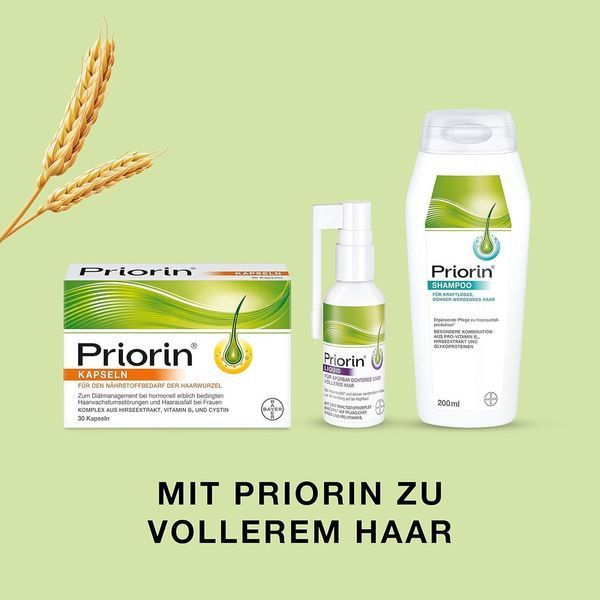 Priorin shampoo Bayer 200 мл шампунь Пріорін проти випадіння для кращого росту волосся - ніжний догляд за волоссям Німеччина 1393106246 фото