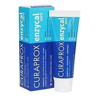 Curaprox ENZYCAL Zero, 75 мл - швейцарська зубна паста без фтору, гомеопатична, для чутливих зубів. 2527020512 фото