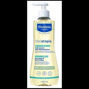 Очищающее масло Mustela Stelatopia для атопической кожи без отдушек 500 мл 1976182352 фото