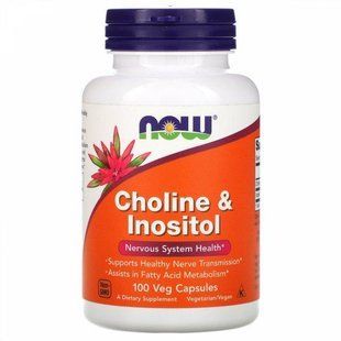 Now Foods Choline & Inositol Нау Фудс Холин + инозитол, 100 капсул 1645338837 фото