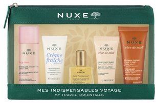 Набір мініатюр Нюкс Nuxe My Travel Set (sh/gel/30ml + f/cr/15ml + oil/10ml + clean/gel/15ml + hand/cr/15ml) 1480738041 фото