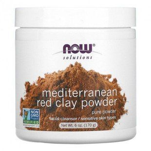 Красная глина Нуа Фудс Now Foods Solutions Mediterranean Red Clay Powder 170 gr 1636670705 фото