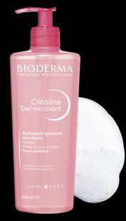 Очищающий гель-мусс для чувствительной кожи Bioderma Sensibio Cr&eacute;aline Gel Moussant, 500мл 2051234449 фото