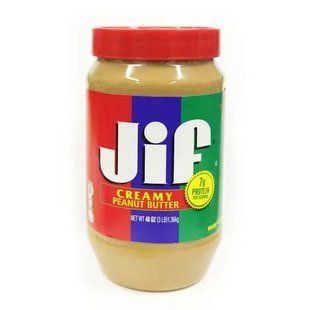 Jif Creamy Peanut Butter 1.36 кг, Джіф &mdash; класична кремова арахісова паста без шматочків арахісу, без глютену, веганська. 2803394658 фото