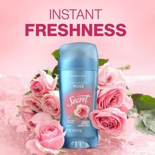 Secret Fresh Invisible Solid delicate rose, 73 г, Секрет - женский дезодорант-антиперспирант с нежным ароматом розы, 72 часа 2801498795 фото