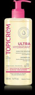 Topicrem Ultra Hydratante huile de douche 500 мл Топікрем Ультра Гідратант олійка для душу для сухої та чутливої шкіри 3229943323 фото