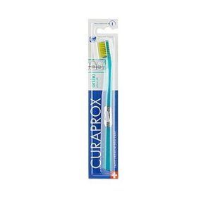 Зубная щетка Curaprox CS 5460 Ortho Ultra Soft ультра-мягкая бирюзово-жёлтая 229682569 фото