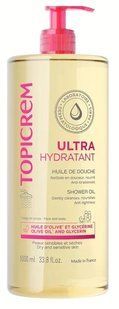 Topicrem Ultra Hydratante huile de douche 1000 мл Топікрем Ультра олійка для очищення сухої та чутливої шкіри 3229945223 фото