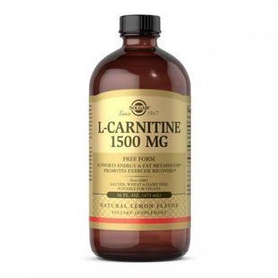 Жироспалювач БАД Амінокислота Solgar L-Carnitine 1500 mg, 473 мл 1724846751 фото