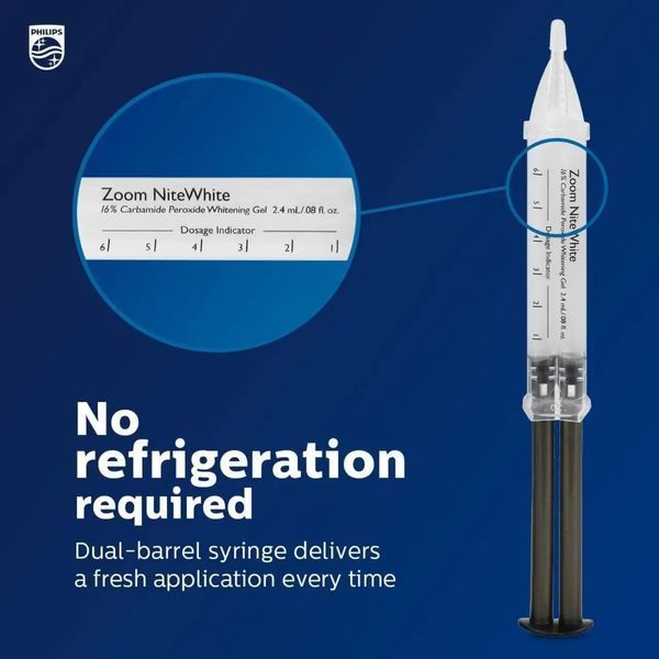 Philips Zoom (Филипс зум) DayWhite 14%, 3&times;2,4 мл &ndash; шприци для відбілювання зубів з м&rsquo;ятним смаком. 2601580471 фото