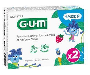 Зубна паста-гель GUM Junior 6+, 2х50 мл 2069637487 фото