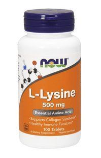 Лізин Now Foods L-Lysine 500 мг 100 таблеток 1635960128 фото