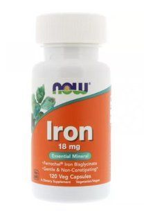 Залізо Now Foods Iron 18 мг 120 капсул 1649511562 фото