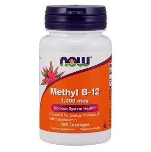 Вітаміни NOW Foods Methyl B-12 1,000 mcg 100 льодяників 1649529529 фото