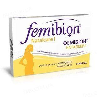 Вітаміни Фемібіон Наталкер I таблетки Femibion Natalcare MERCK No30 219028681 фото