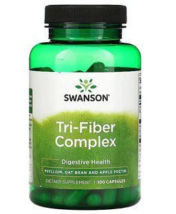 Здоров'я кишківника Swanson Tri-Fiber Complex, 100 шт 2171780464 фото