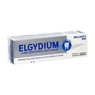 Зубна паста Brillante (Бріліант) ELGYDIUM Shine & Anti-Stain Care, 30 мл - проти плям і для блиску зубів. 2630037112 фото