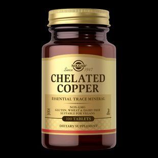 Мінерали Солгар Меді США хелат Chelated Copper Solgar USA 100 таблеток 1431944568 фото