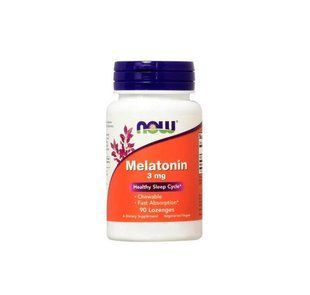 Now Foods Melatonin Нау Фудс Мелатонін 3 мг для сну 90 таблеток жувальних США 261752496 фото