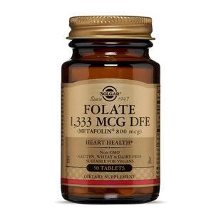 Вітаміни Solgar Фолат 666 мкг метафолин 400 мкг 100 таблеток Folate As Metafolin 1626955797 фото