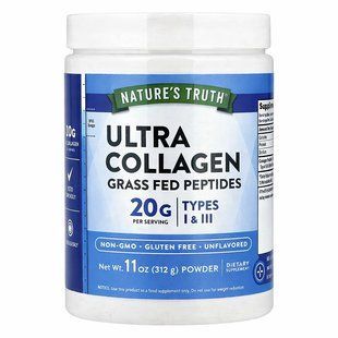Порошок Nature&rsquo;s Truth Ultra Collagen Grass fed peptides 312 г Нейчерс Трус коллаген для кожи, волос и суставов 3007719104 фото
