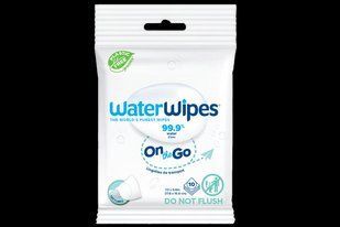 Детские влажные салфетки WaterWipes On Go Plastic Free, 10 шт, ВотерВайпс - салфетки от раздражений. 2770339016 фото