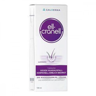 Galderma Ell-Cranell 100 мл Елль Кранель препарат для догляду за шкірою голови використовується при гормональному облисінні 2370904747 фото