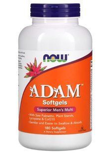 Now Foods ADAM Softgles Superior Men's Multi, покращені мультивітаміни для чоловіків 180 шт. 1749568249 фото