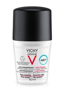 Чоловічий антиперспірант від білих слідів та жовтих плям Vichy Homme Anti Perspirant, 50 мл 2026696787 фото