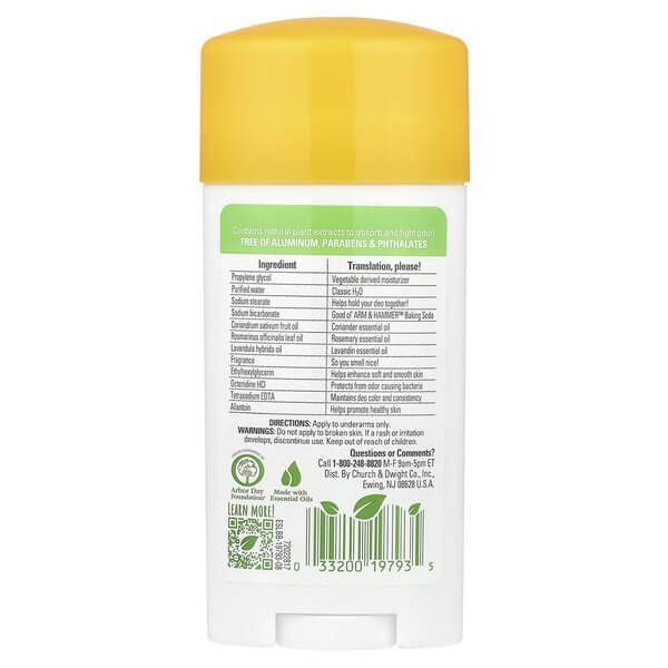 Arm & Hammer Essentials Deodorant Rosemary Lavender 71 g ARH-19793 фото