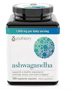 Youtheory Ashwagangha Ютеори ашваганда 1000 мг с экстрактом KSM-66, 150 шт- антистрессовая формула. 2651631761 фото