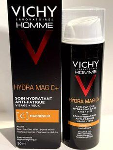 Vichy Homme Hydra Mag C+, 50 мл, Віші &mdash; зволожувальний крем проти втоми 2-в-1, догляд за втомленою шкірою. 2829935201 фото